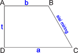 Rumus keliling trapesium siku-siku