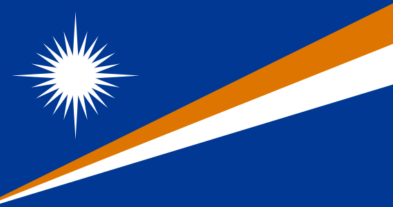 Bendera identitas negara Marshall Islands