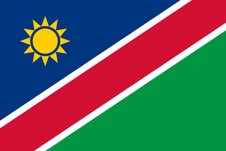 Bendera identitas negara Namibia