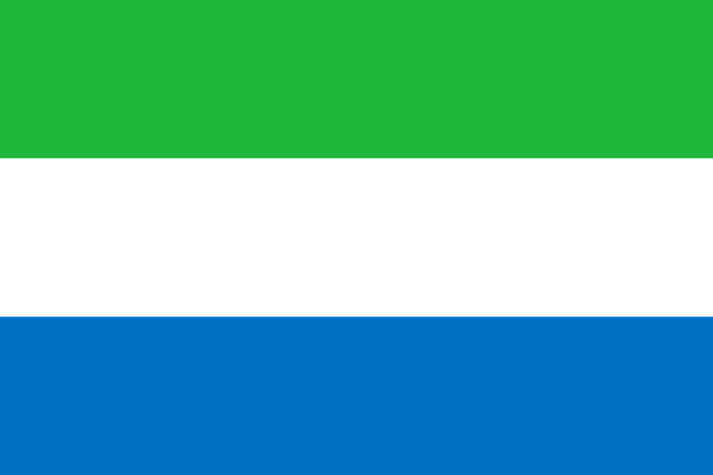 Bendera identitas negara Sierra Leone