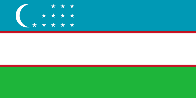 Bendera identitas negara Uzbekistan