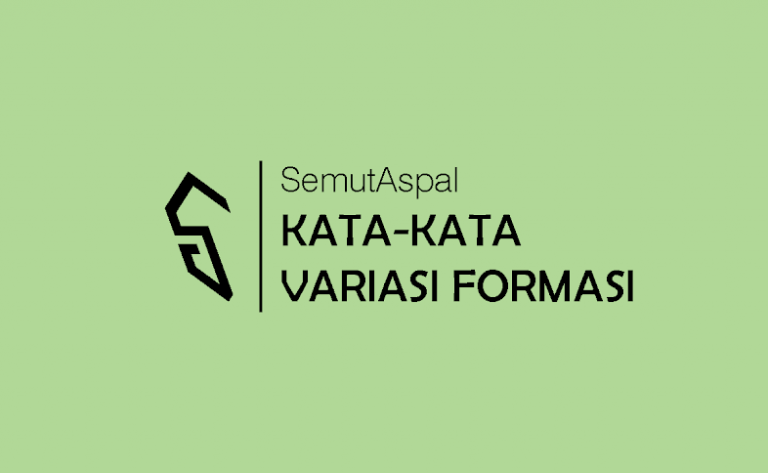 Kata-kata variasi formasi