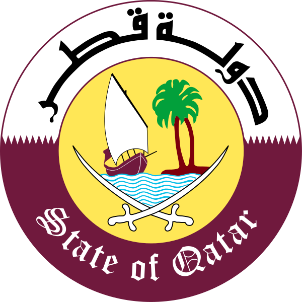 Gambar lambang negara Qatar