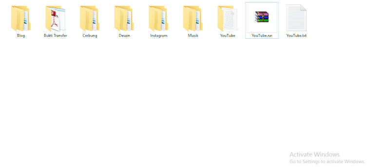 Hasil folder trik