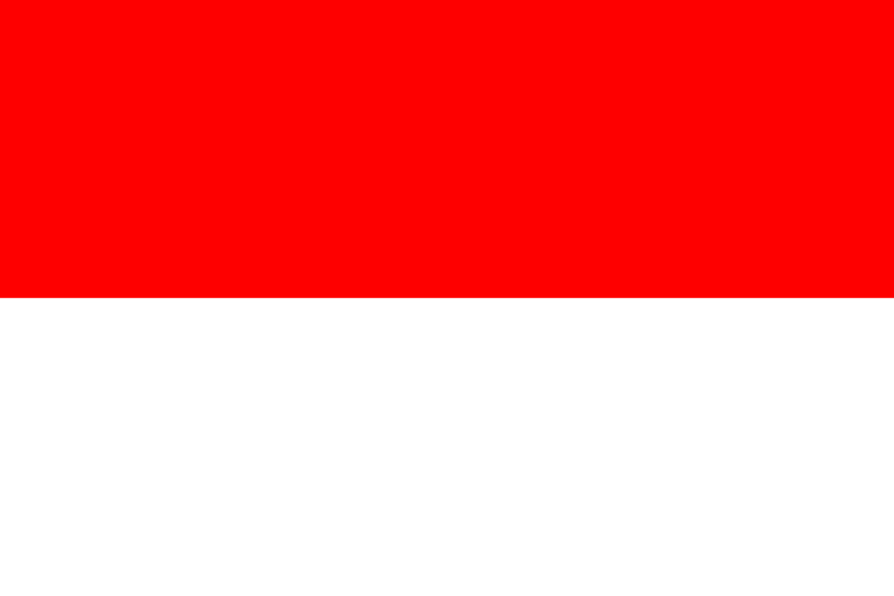 Bendera merah putih identitas Indonesia