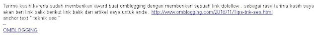 Email ke blogger lain