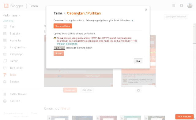 Ganti Template Blogger Dengan 2 Cara - SemutAspal