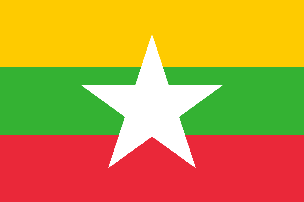 Bendera identitas negara Myanmar