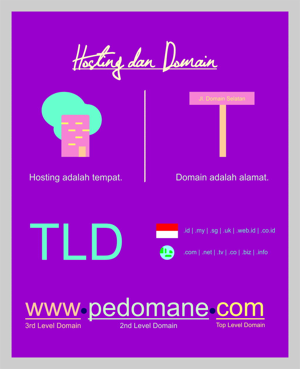 Perbedaan hosting dan domain