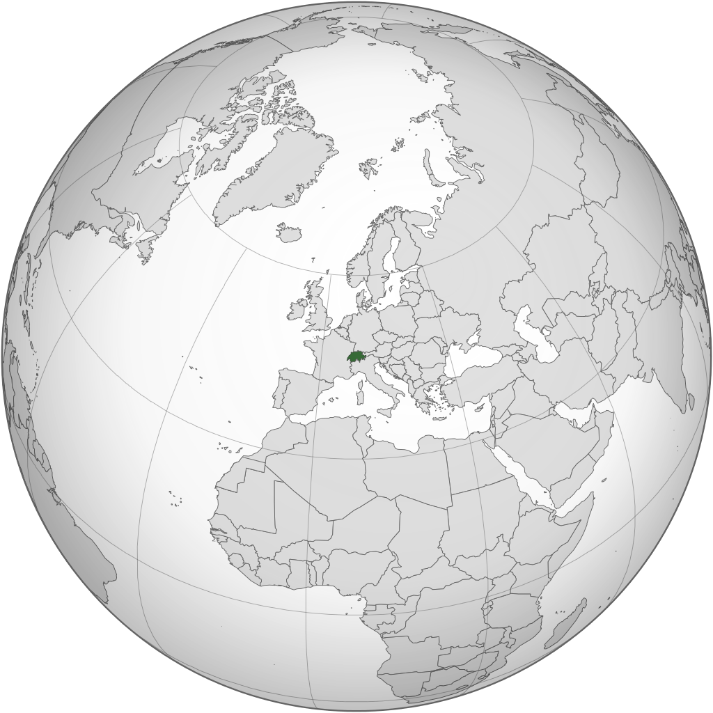 Letak negara Swiss