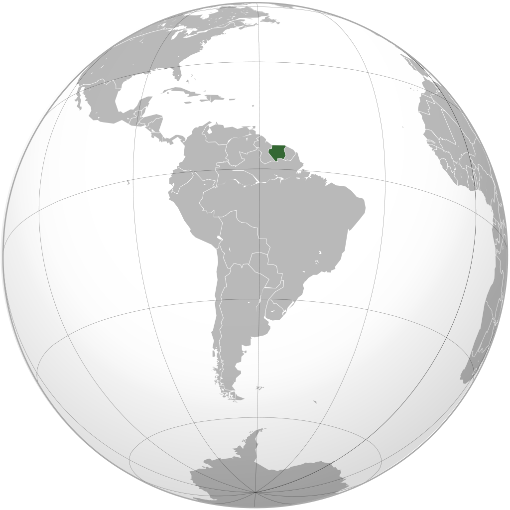 Letak negara Suriname