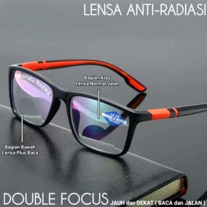 Kacamata Bifokal Anti Radiasi UV400 Frame Ringan Nyaman