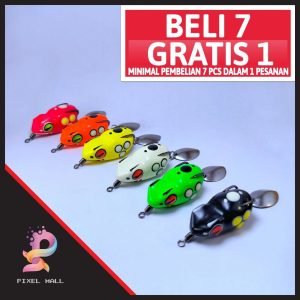 Soft Frog Lure 3 Cm Umpan Casting Gabus Kodok Karet