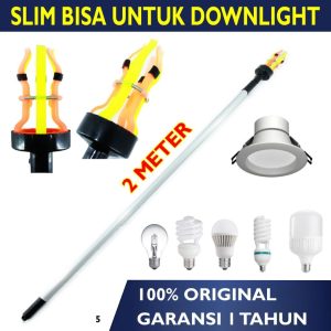 Tongkat Pengganti Lampu 2 Meter Multifungsi untuk Downlight & LED